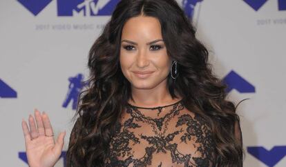 Demi Lovato, durante los MTV Video Music Awards en 2017. 