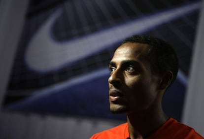 Kenenisa Bekele, durante una entrevista en los pasados Juegos Olímpicos de Pekín 08.