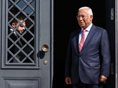 Portuguese Prime Minister Antonio Costa at the PM Official Residence on October 09, 2023, in Lisbon, Portugal.