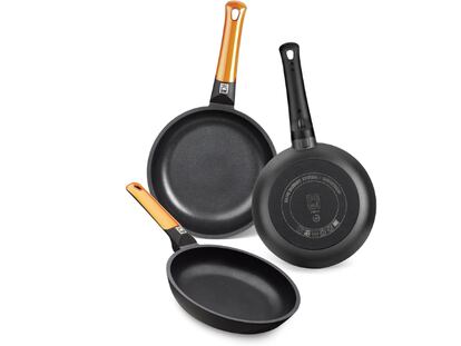 60% de descuento en este pack de 3 sartenes antiadherentes BRA. SOLO 52,99€