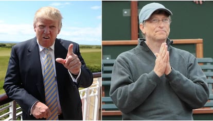 Bill Gates, a la derecha de la imagen, ha desvelado parte del contenido de sus dos encuentros con Donald Trump. El presidente le ofreció a Gates un trabajo como asesor científico de la Casa Blanca. Gates no aceptó.