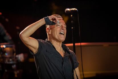 Bruce Springsteen and the E Street Band perform, Friday, April 28, 2023, at the Olympic Stadium of Montjuic in Barcelona, Spain.