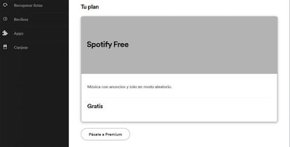 Cuenta gratis en Spotify