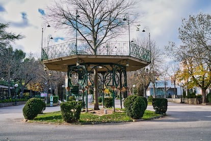 El 'Árbol de la Música' es uno de los emblemas del parque de La Dehesa de la ciudad de Soria.