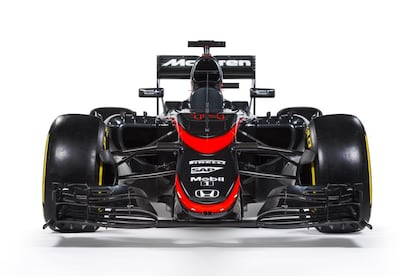 El color rojo toma más importancia en el morro del McLaren MP4-30