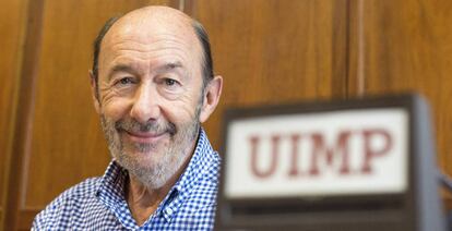 El exlíder del PSOE Alfredo Pérez Rubalcaba