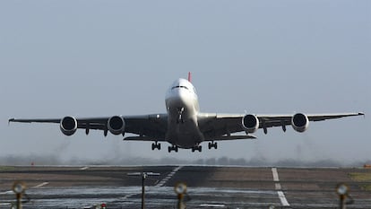 El A380 de Quatas que ha vuelto a volar este sábado