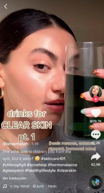 A hashtag #chlorophyll tem mais de 362 milhões de visualizações no TikTok