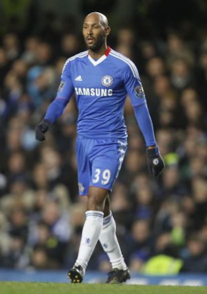 Anelka, durante una partido con el Chelsea