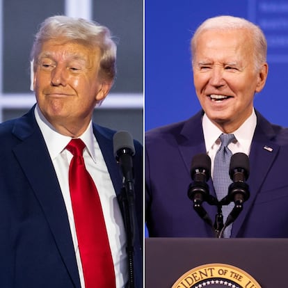El republicano Donald Trump y el demócrata Joe Biden, candidatos a la reelección en noviembre.
