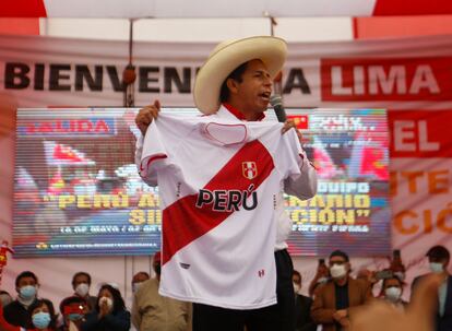 Pedro Castillo, candidato presidencial por el partido Perú Libre