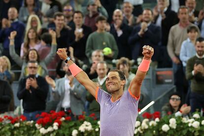 Nadal celebra la victoria. / INMA FLORES