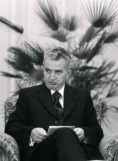 Nicolae Ceausescu en Bucarest en 1979.