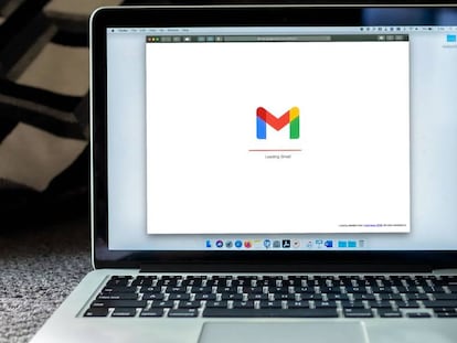 Gmail dentro de un ordenador Mac.