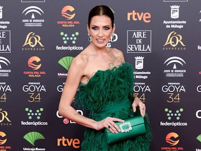 Nieves Álvarez en la última gala de los Premios Goya celebrada en Málaga. 