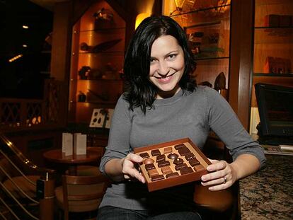 Carmen Botez, en La Maison du Chocolat, en Nueva York.