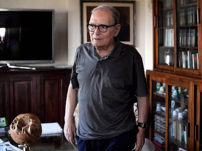 El compositor Ennio Morricone, en Roma el pasado 3 de julio.