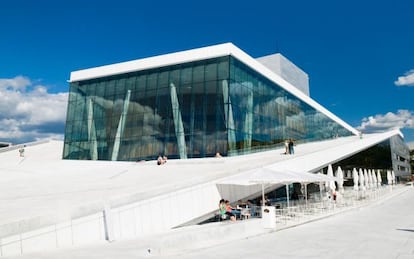 Edificio de la Ópera de Oslo, proyecto del estudio noruego Snøhetta.