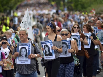 Manifestación celebrada el año pasado en la localidad vascofrancesa de Bayona en favor de los presos de ETA.