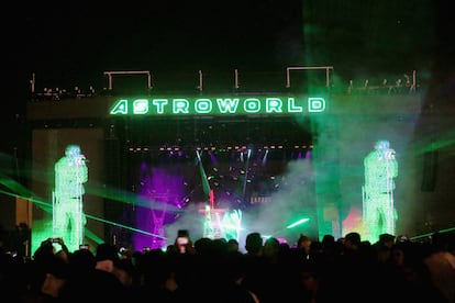 Travis Scott en la segunda edición de su festival Astroworld en 2019.