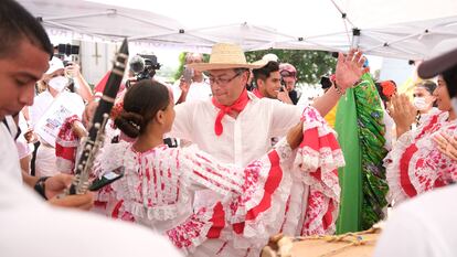 Acto de campaña presidencial de Gustavo Petro, en Magdalena, el 11 de febrero de 2022.