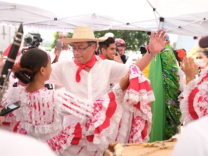 Acto de campaña presidencial de Gustavo Petro, en Magdalena, el 11 de febrero de 2022.