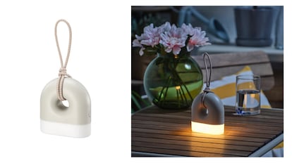 Donut -shaped table lamp