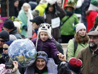 Marcha em Ottawa, Canadá, em defesa do meio ambiente.