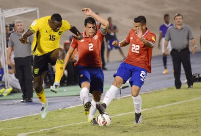 Jamaica se enfrentó a Costa Rica en una eliminatoria para Rusia 2018.