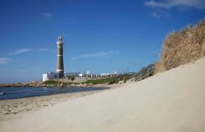 Una típica playa de dunas.