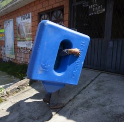 Instalación de un sistema de captación de agua de lluvia en Ciudad de México.