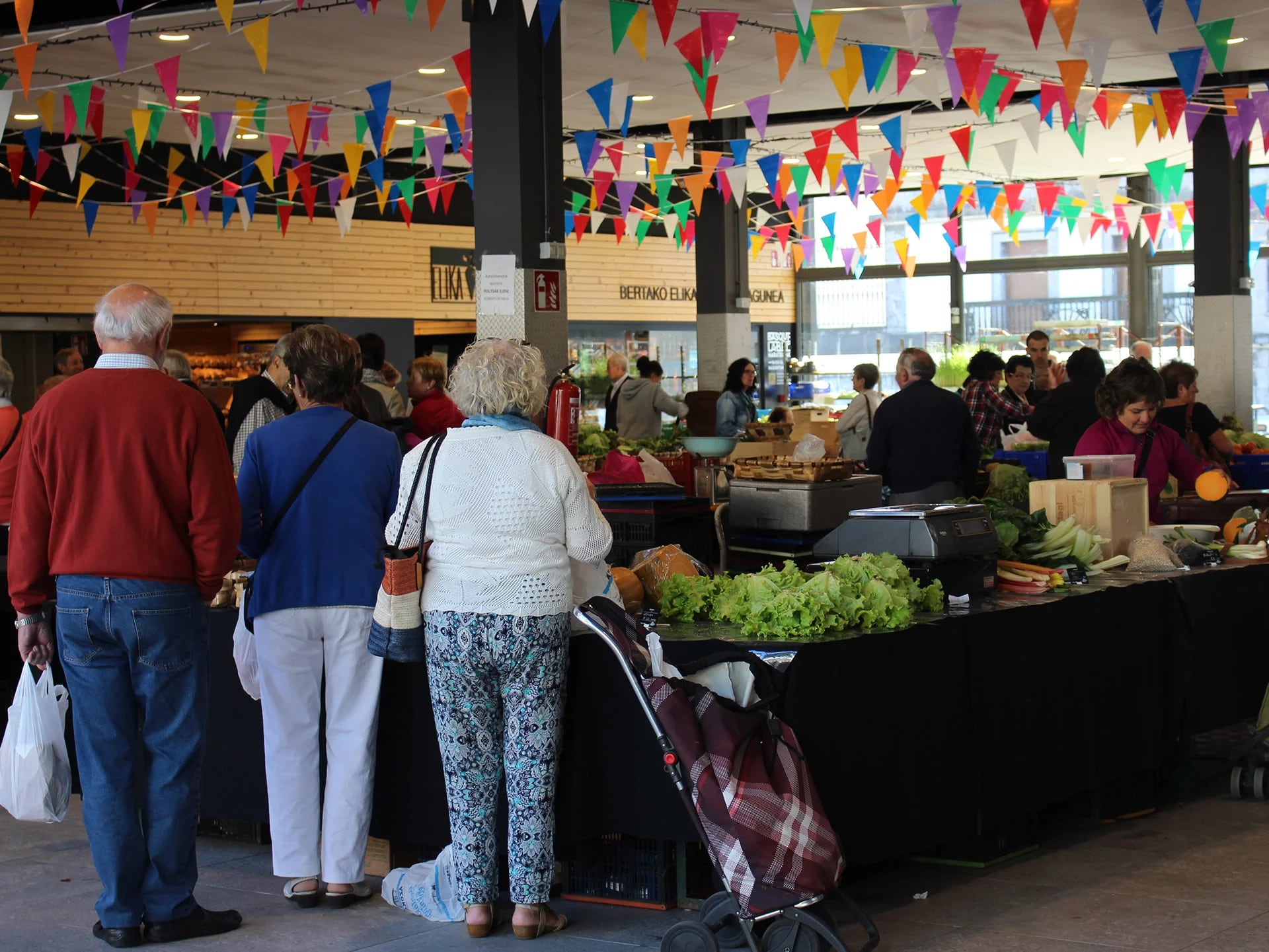 Así luce el mercado de Azpeitia