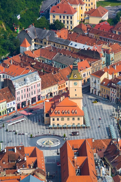 Plaza del Consejo en Brasov.