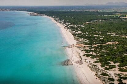 La playa de Es Trenc, en Mallorca.