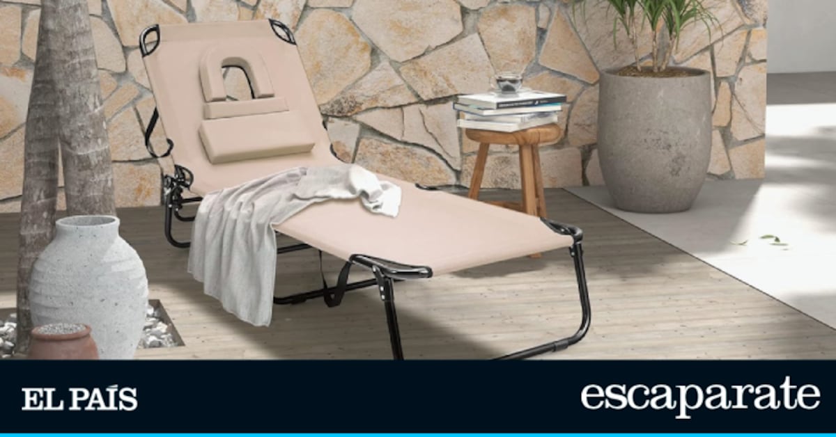 Adiós al dolor de cuello este verano: así es la tumbona plegable con hueco para la cara más cómoda