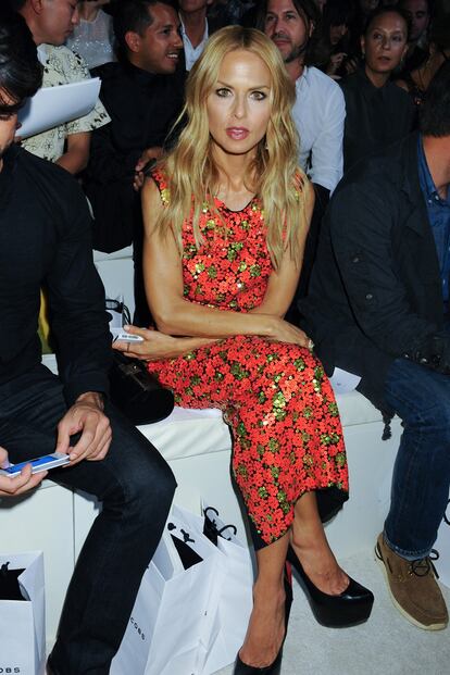 Rachel Zoe, por supuesto, figura imprescindible en todo desfile que se precie.