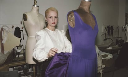 Carolina Herrera, en Nueva York 1987.