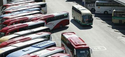 Estación Sur de autobuses de Madrid.