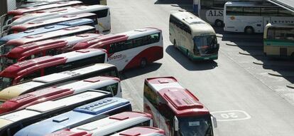 Estaci&oacute;n Sur de autobuses de Madrid.