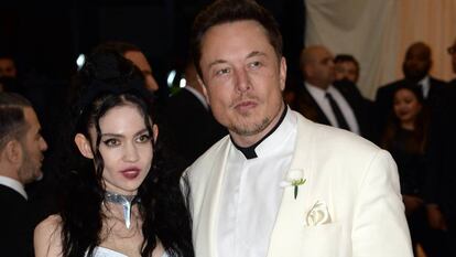 Elon Musk y Grimes, en la Gala del Met, en Nueva York, en mayo de 2018.