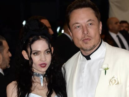 Elon Musk y Grimes, en la Gala del Met, en Nueva York, en mayo de 2018.