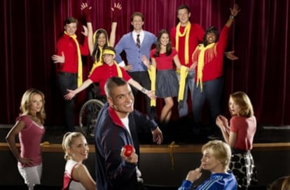 Los protagonistas de la serie <i>Glee</i>.