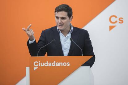 Ciudadanos leader Albert Rivera.