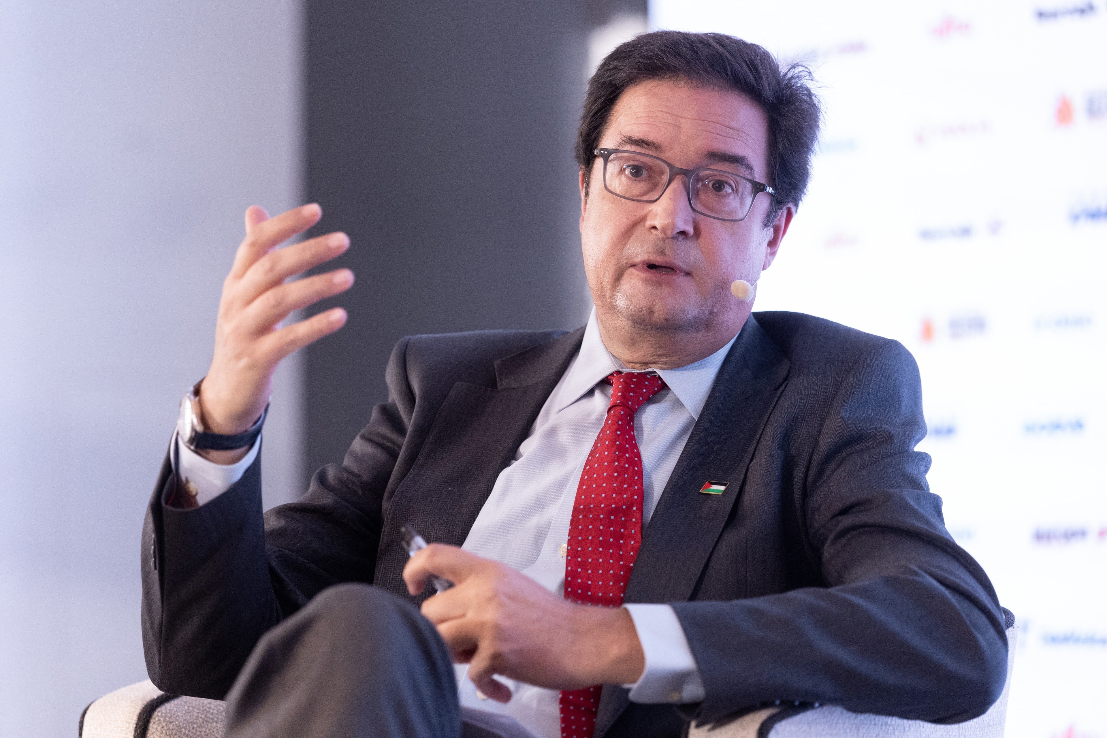 El ministro para la Transformación Digital y de la Función Pública, Óscar López, en un desayuno informativo este lunes en Madrid.
