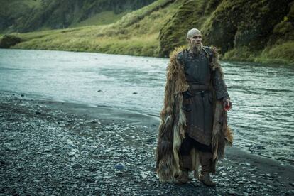 Gustaf Skarsgård como Floki en la quinta temporada de 'Vikingos'.