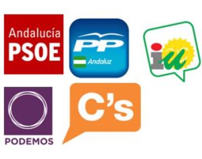 Logotipos de los principales partidos.