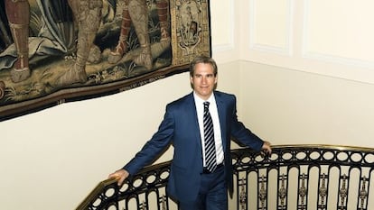 Seidman, en el hotel Palace durante una visita a Madrid