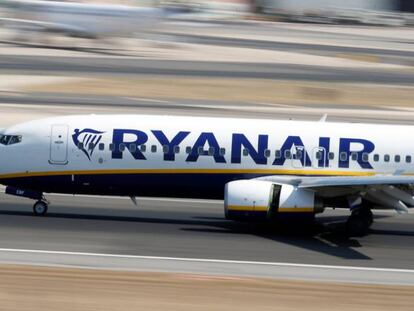 Un avión de Ryanair.