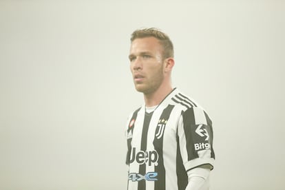 Arthur Melo, de la Juventus, durante el partido de ftbol de la Serie A entre el Juventus FC y el Hellas Verona FC el 6 de febrero de 2022.