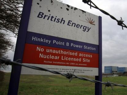 Central nuclear de Hinkley Point, cuyo proyecto de renovaci&oacute;n ha sido parado por el Gobierno de May.